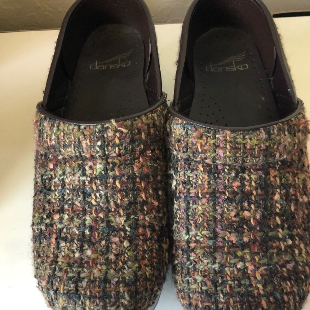 Da ski tweed clogs
